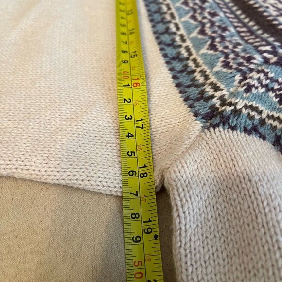 Carhartt Fair Isle Wool Blend Zipper Cardigan Sweater Size Women’s Small - Picture 8 of 9